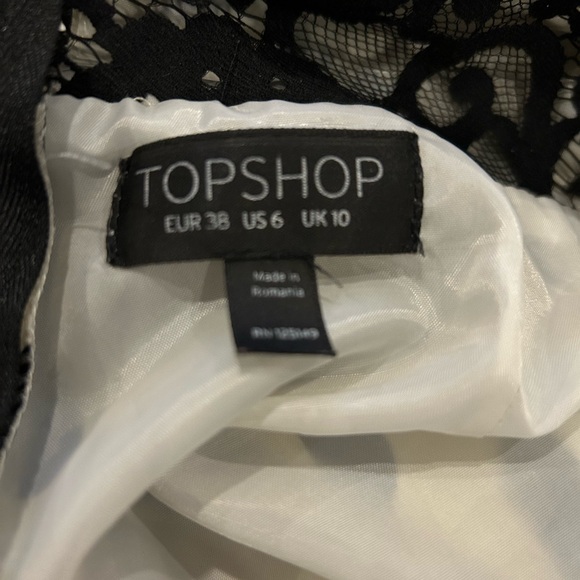 Cute Topshop Cream and Black Romper Size 6 - Picture 4 of 4